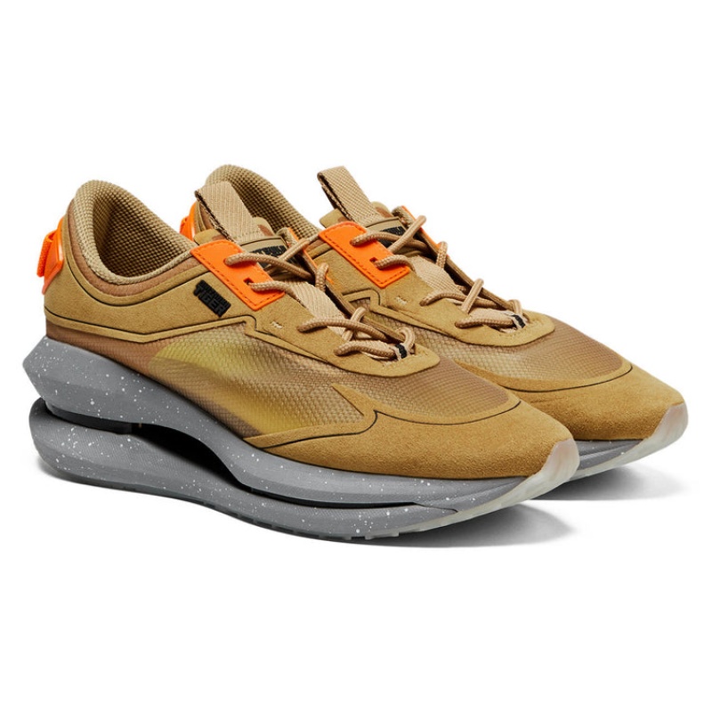 Brown / Orange Women's Onitsuka Tiger Runger Sneakers Online India | E2P-6575