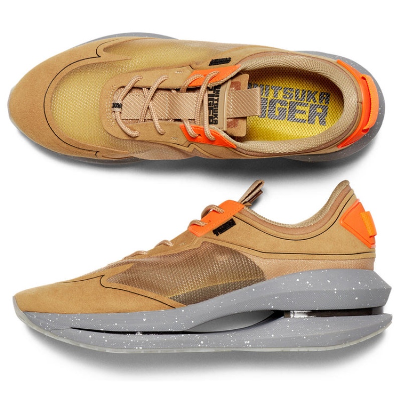 Brown / Orange Women's Onitsuka Tiger Runger Sneakers Online India | E2P-6575