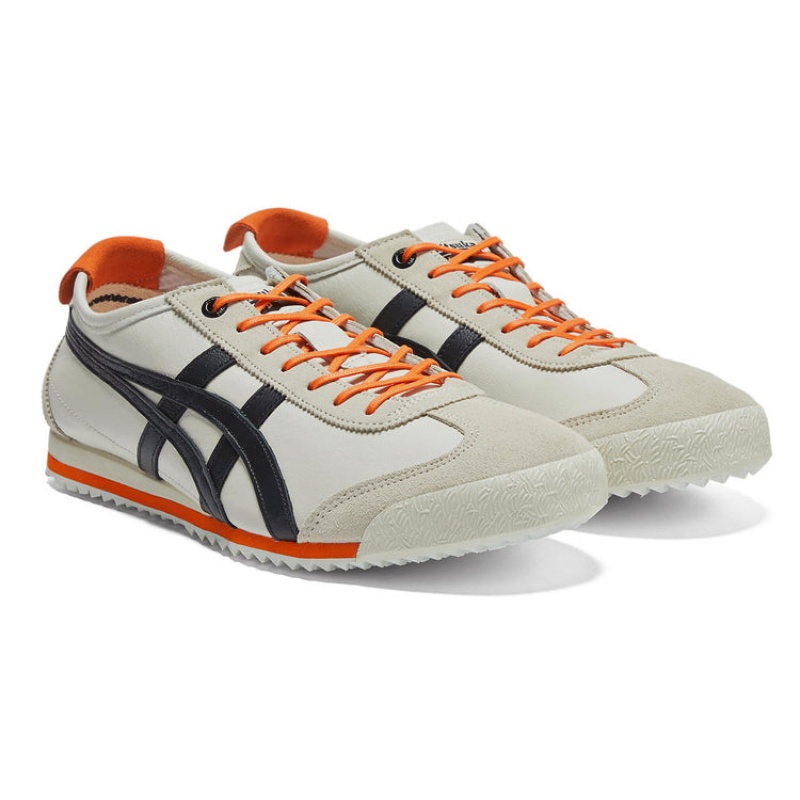 Cream / Black Men's Onitsuka Tiger Mexico 66 SD Online India | U2G-1524