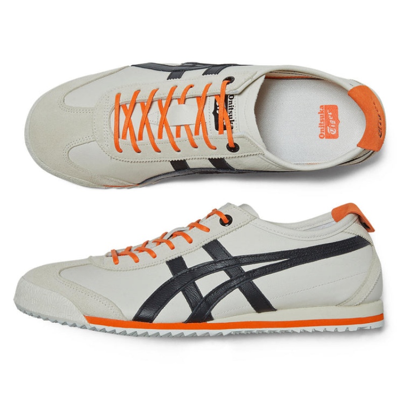 Cream / Black Men's Onitsuka Tiger Mexico 66 SD Online India | U2G-1524