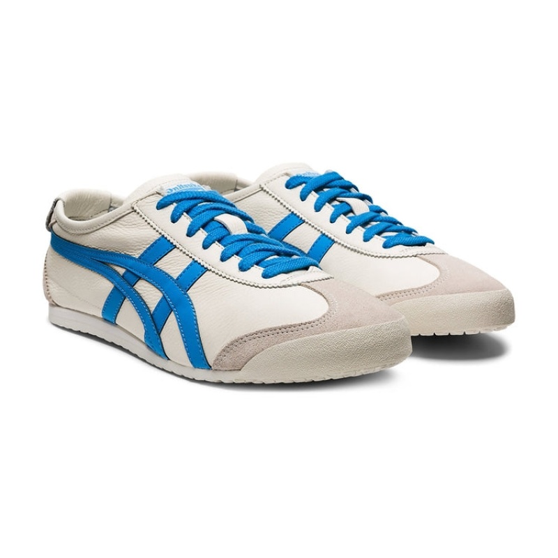 Cream / Blue Men's Onitsuka Tiger Mexico 66 Online India | B9F-1275