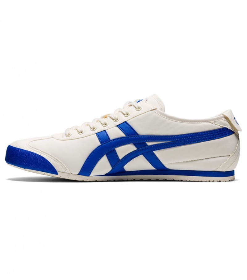 Cream / Blue Men's Onitsuka Tiger Mexico 66 Online India | V7I-6342