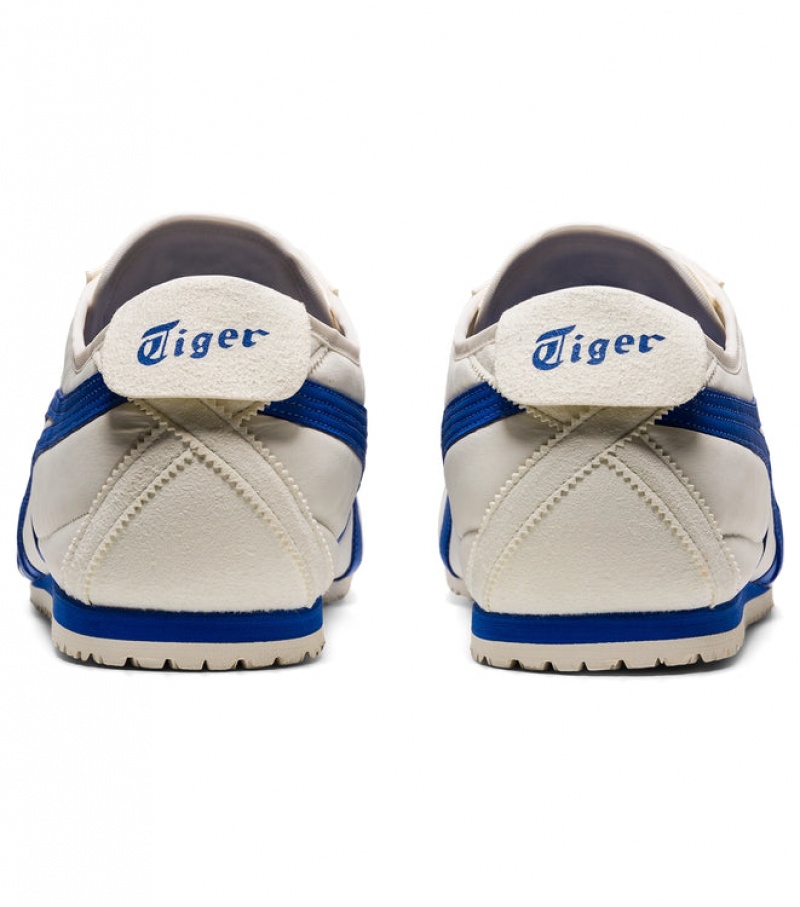 Cream / Blue Men's Onitsuka Tiger Mexico 66 Online India | V7I-6342