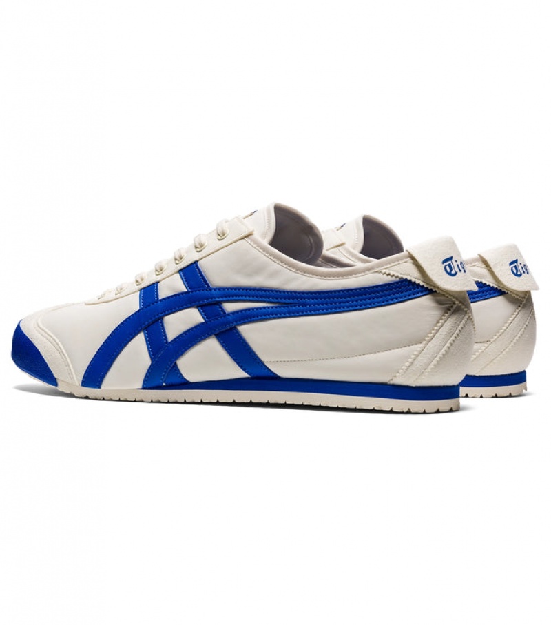 Cream / Blue Women's Onitsuka Tiger Mexico 66 Online India | D5H-3761