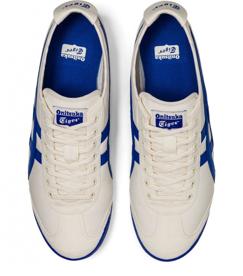 Cream / Blue Women's Onitsuka Tiger Mexico 66 Online India | D5H-3761