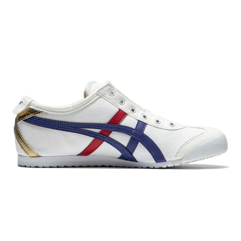 Cream / Blue Women\'s Onitsuka Tiger Mexico 66 Slip-on Online India | K9J-5974