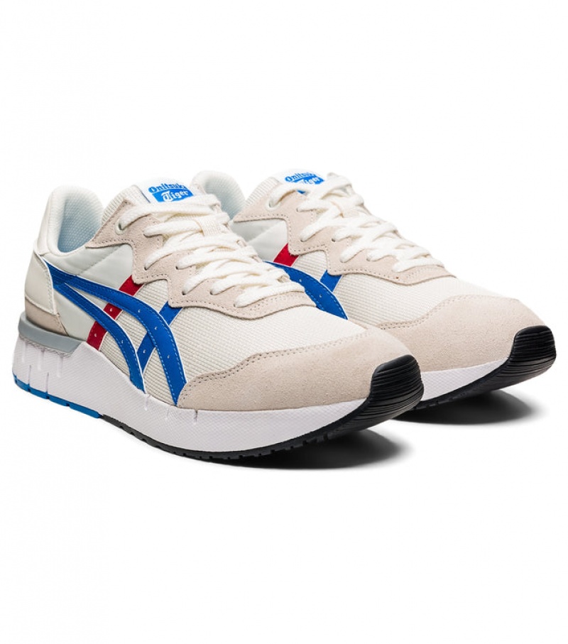 Cream / Blue Women's Onitsuka Tiger Rebilac Runner Sneakers Online India | C4M-7120