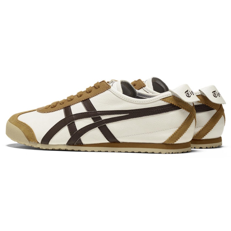 Cream / Brown Men's Onitsuka Tiger Mexico 66 Online India | W9B-7367