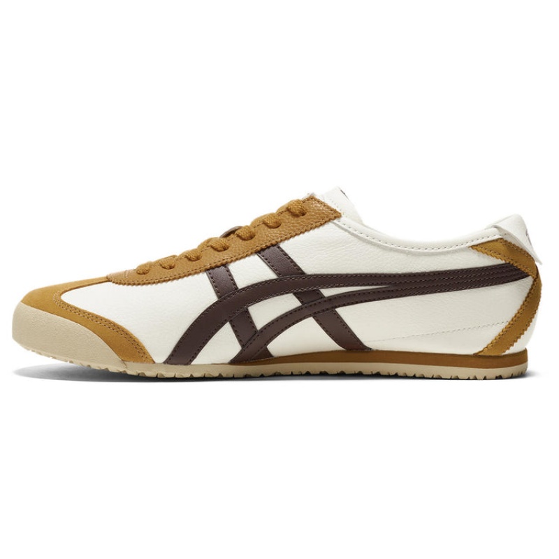 Cream / Brown Men's Onitsuka Tiger Mexico 66 Online India | W9B-7367