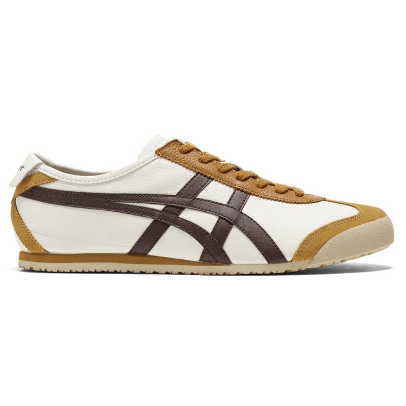 Cream / Brown Men\'s Onitsuka Tiger Mexico 66 Online India | W9B-7367