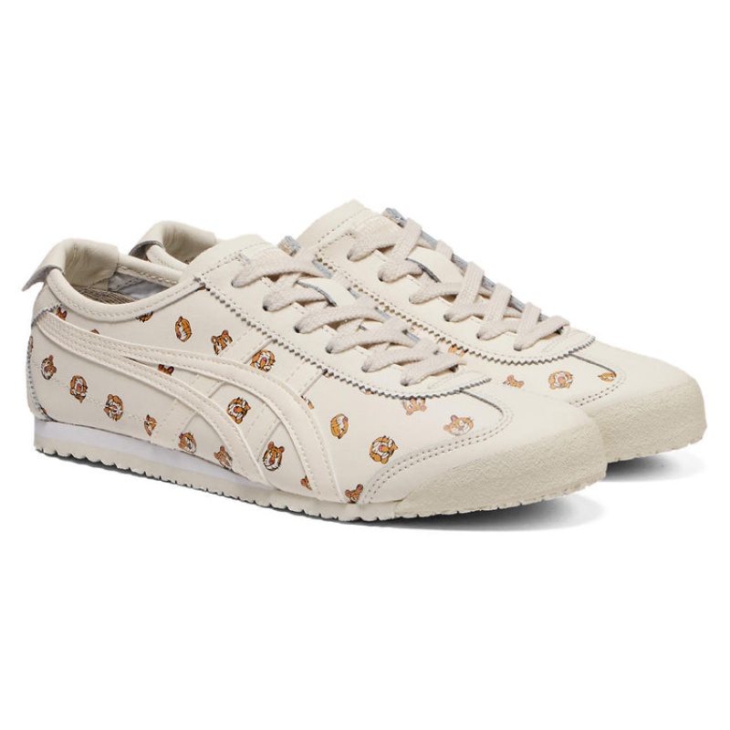 Cream / Cream Men's Onitsuka Tiger Mexico 66 Online India | A6X-8997