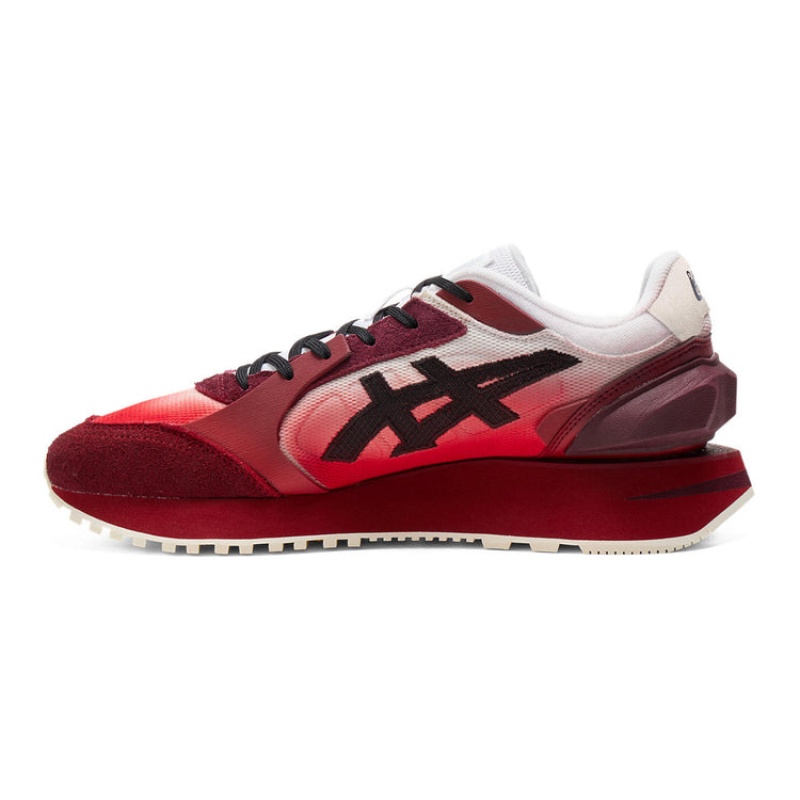 Cream / Deep Red Women's Onitsuka Tiger Moage Co Sneakers Online India | Z1G-6297