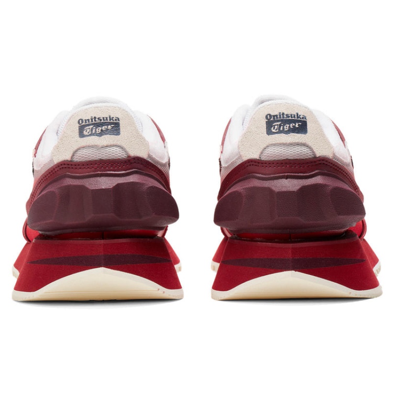 Cream / Deep Red Women's Onitsuka Tiger Moage Co Sneakers Online India | Z1G-6297