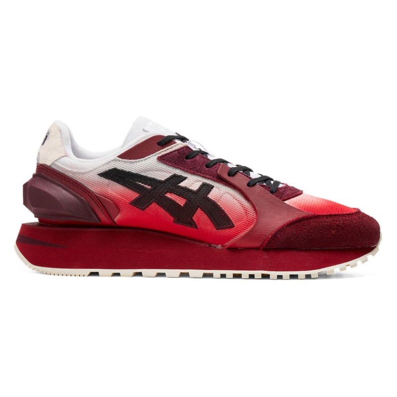 Cream / Deep Red Women\'s Onitsuka Tiger Moage Co Sneakers Online India | Z1G-6297