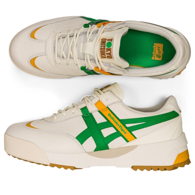 Cream / Green Men's Onitsuka Tiger Delegation Ex Online India | A4W-7459