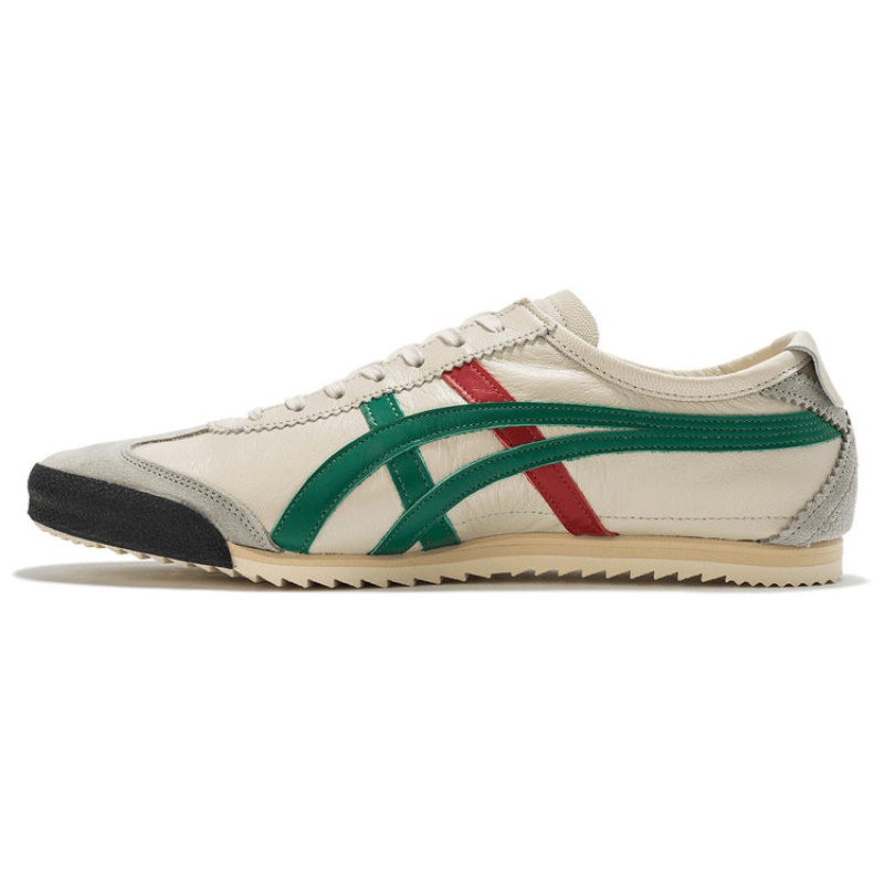 Cream / Green Men's Onitsuka Tiger Deluxe Mexico 66 Online India | G1M-1480