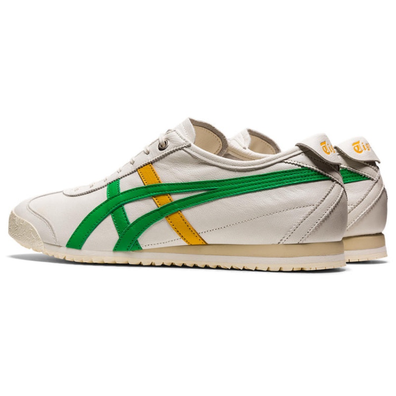 Cream / Green Men's Onitsuka Tiger Mexico 66 SD Online India | D0R-3761