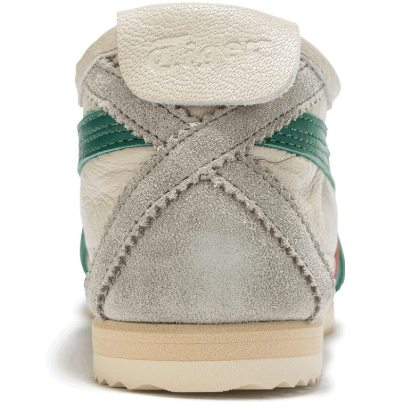 Cream / Green Women's Onitsuka Tiger Deluxe Mexico 66 Online India | V4M-3184