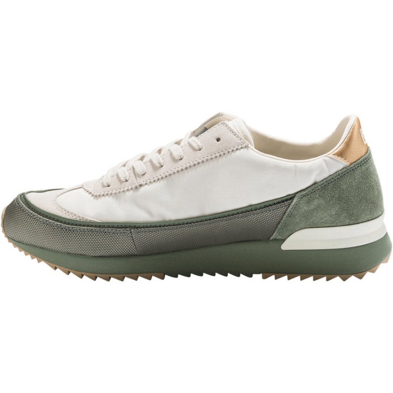 Cream / Green Women's Onitsuka Tiger Hsinti Sneakers Online India | L4Z-1920