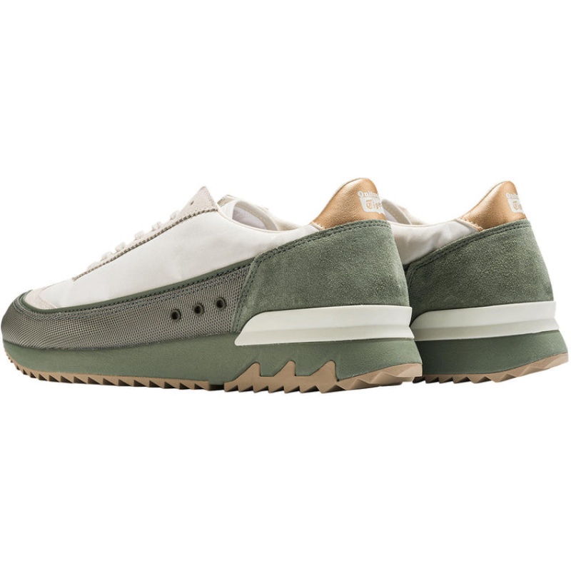 Cream / Green Women's Onitsuka Tiger Hsinti Sneakers Online India | L4Z-1920