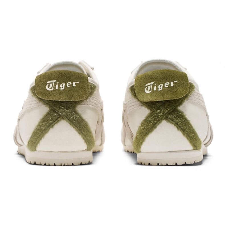 Cream / Green Women's Onitsuka Tiger Mexico 66 Online India | W8C-0148