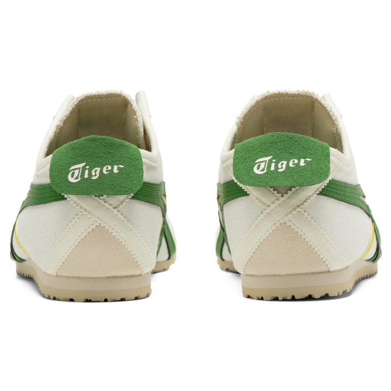 Cream / Green Women's Onitsuka Tiger Mexico 66 Slip-on Online India | Q3N-2461