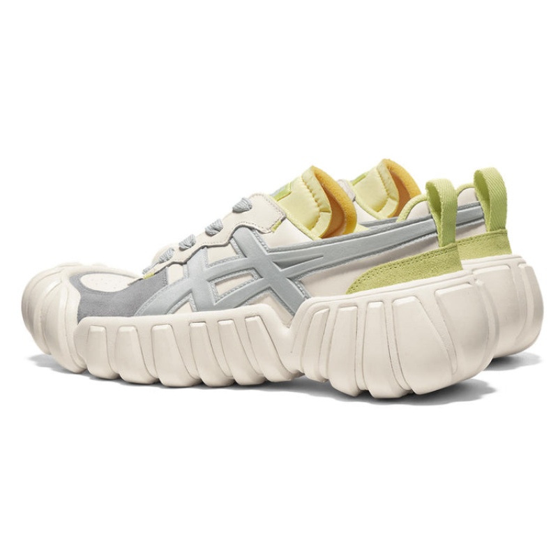 Cream / Grey Women's Onitsuka Tiger Dentigre Ls Sneakers Online India | E3P-2550