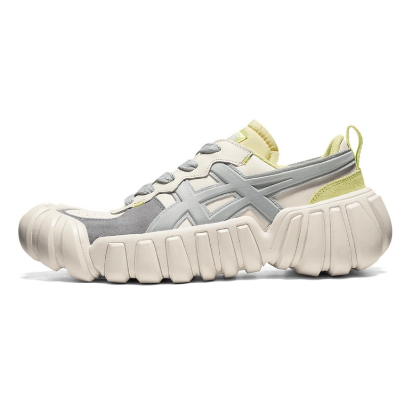 Cream / Grey Women's Onitsuka Tiger Dentigre Ls Sneakers Online India | E3P-2550