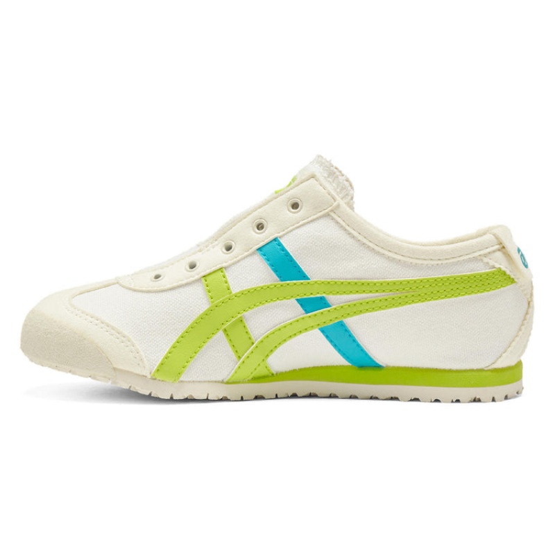 Cream / Light Green Kids' Onitsuka Tiger Mexico 66 Slip-on Online India | L3X-9378