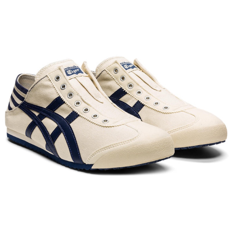 Cream / Navy Men's Onitsuka Tiger Mexico 66 Paraty Online India | F2N-9476