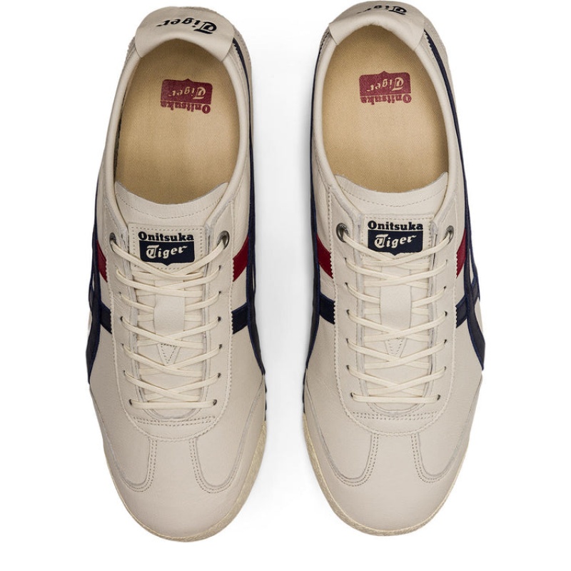 Cream / Navy Men's Onitsuka Tiger Mexico 66 SD Online India | S1V-4110