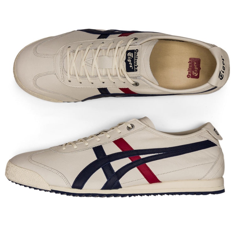 Cream / Navy Men's Onitsuka Tiger Mexico 66 SD Online India | S1V-4110