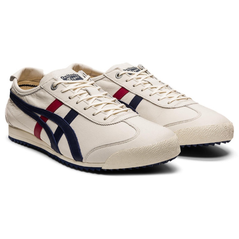 Cream / Navy Women's Onitsuka Tiger Mexico 66 SD Online India | Z5Z-6257