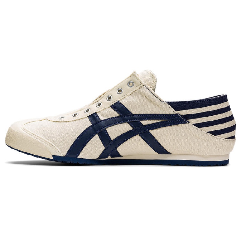 Cream / Navy Women's Onitsuka Tiger Paraty Mexico 66 Paraty Online India | H7V-0654