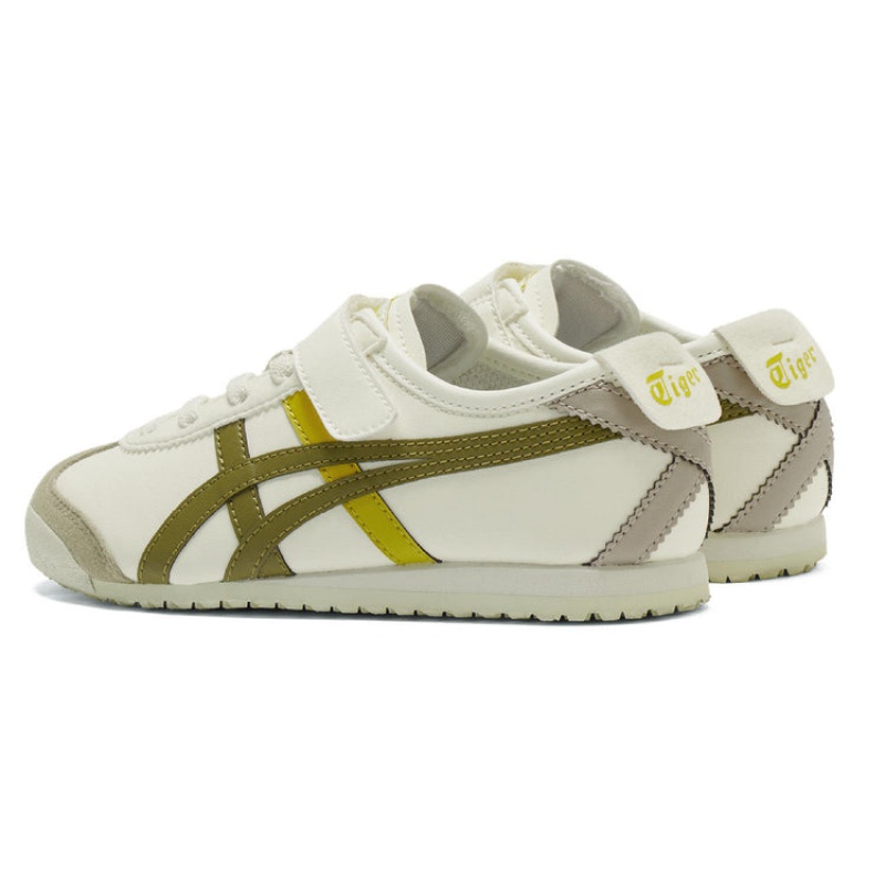 Cream / Olive Kids' Onitsuka Tiger Mexico 66 Online India | U0U-3058