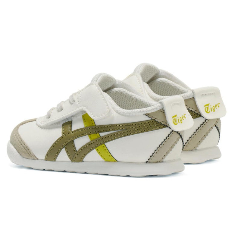 Cream / Olive Kids' Onitsuka Tiger Mexico 66 Online India | E8S-5690