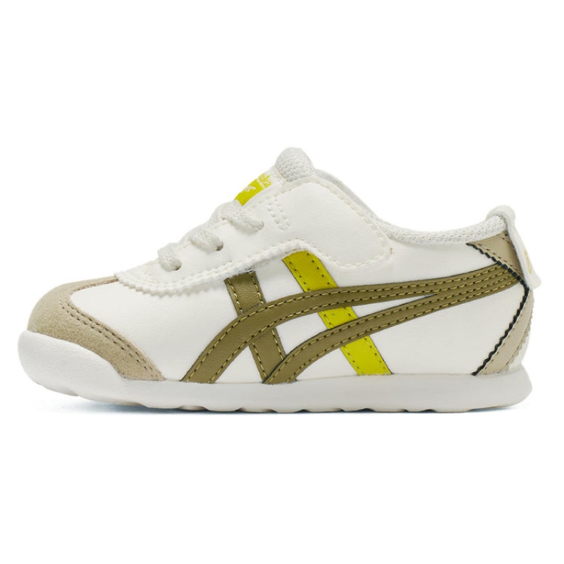 Cream / Olive Kids' Onitsuka Tiger Mexico 66 Online India | E8S-5690