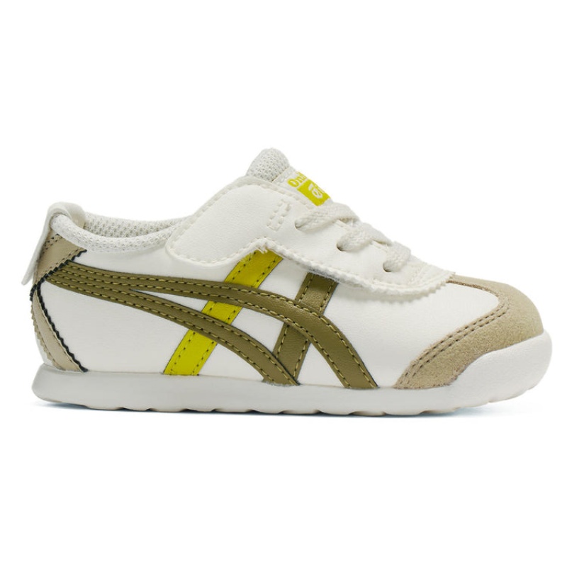 Cream / Olive Kids\' Onitsuka Tiger Mexico 66 Online India | E8S-5690