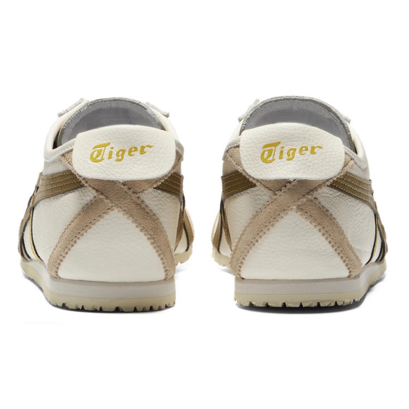 Cream / Olive Women's Onitsuka Tiger Mexico 66 Online India | S0A-1574