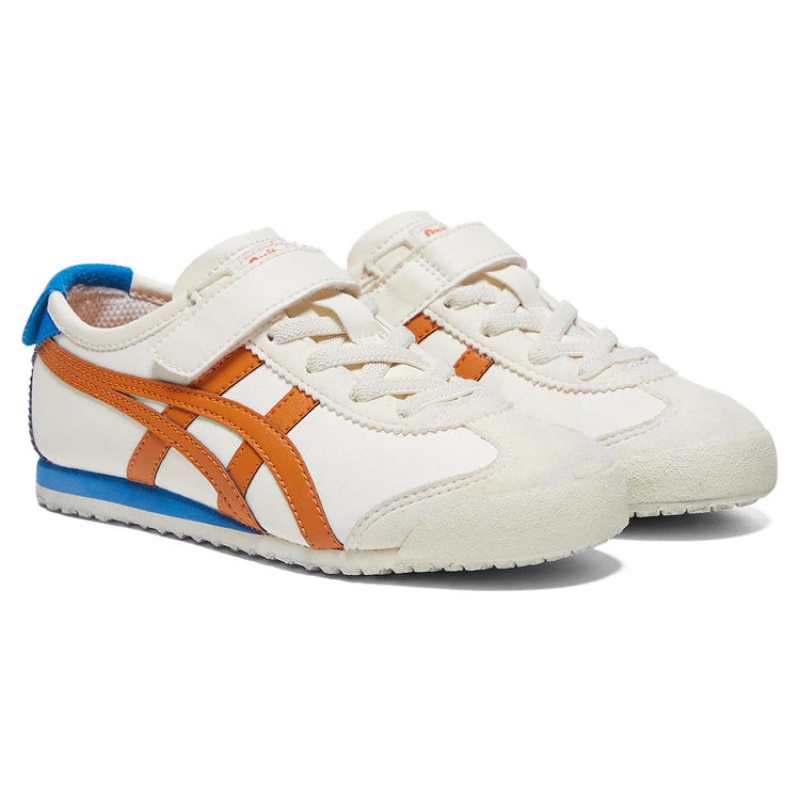 Cream / Orange Kids' Onitsuka Tiger Mexico 66 Online India | N3W-3509