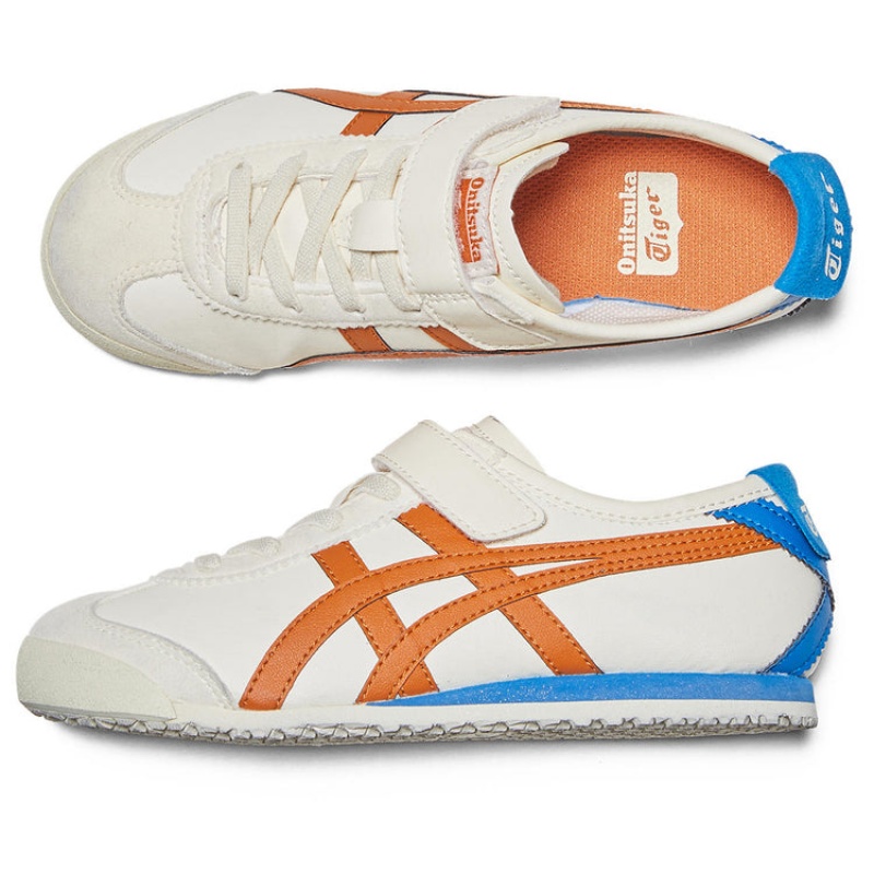 Cream / Orange Kids' Onitsuka Tiger Mexico 66 Online India | N3W-3509