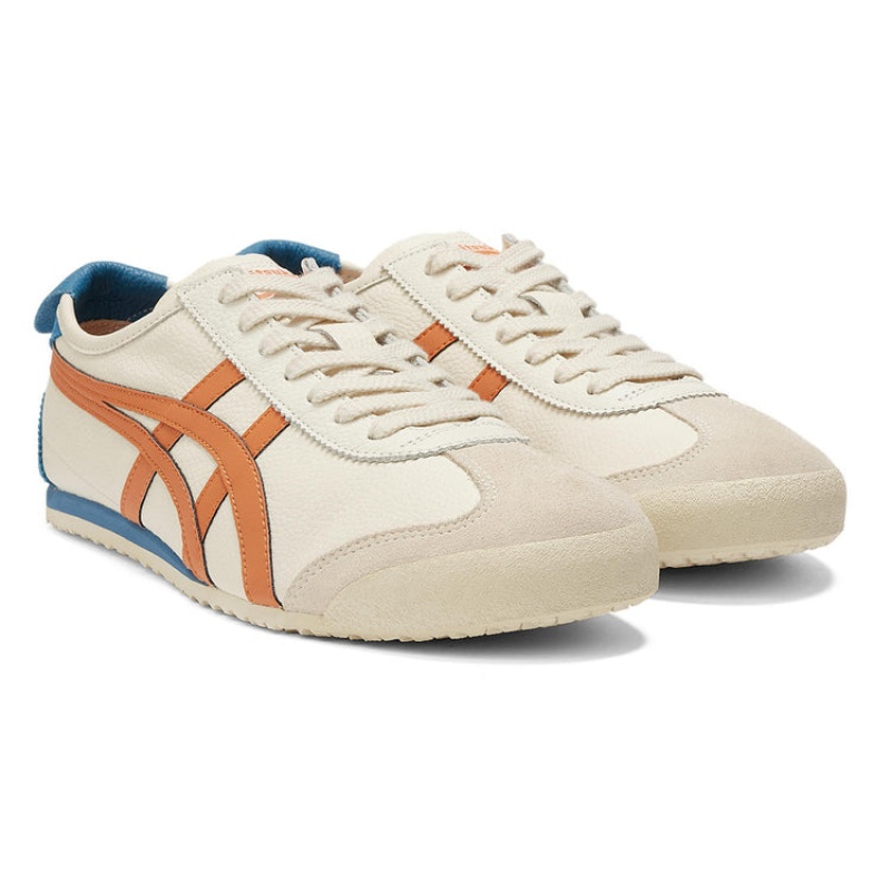 Cream / Orange Men's Onitsuka Tiger Mexico 66 Online India | M8H-0959