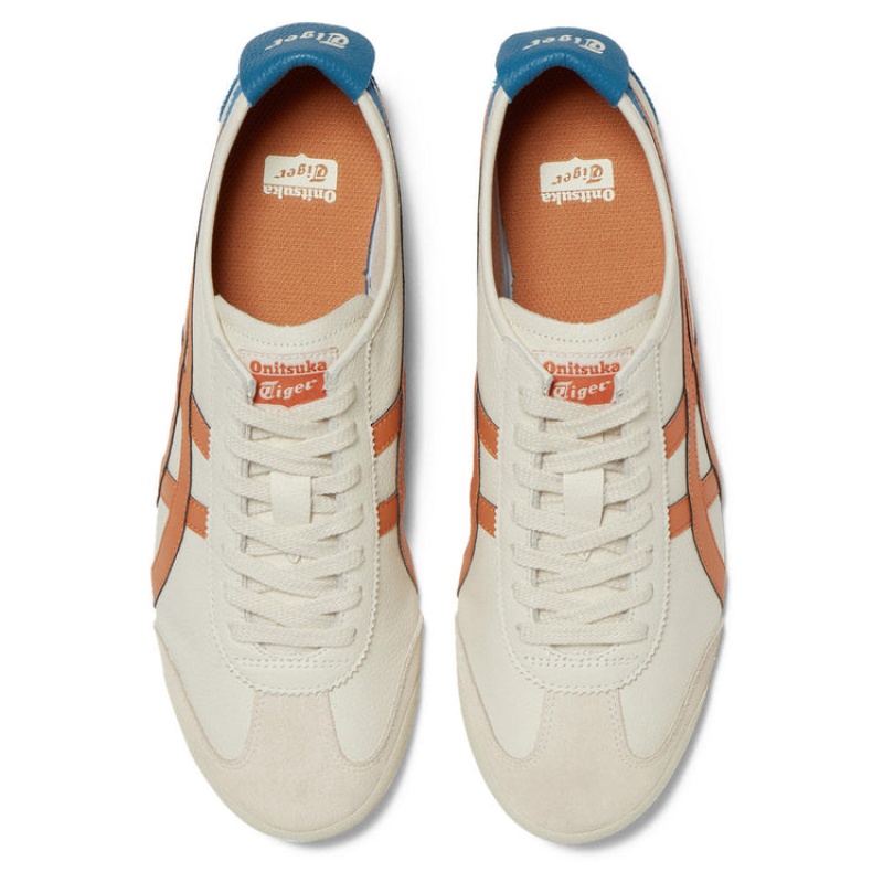 Cream / Orange Men's Onitsuka Tiger Mexico 66 Online India | M8H-0959