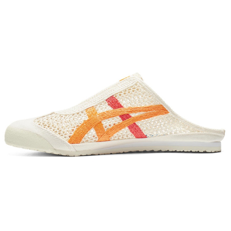 Cream / Orange Men's Onitsuka Tiger Sabot Mexico 66 Online India | M9W-9425