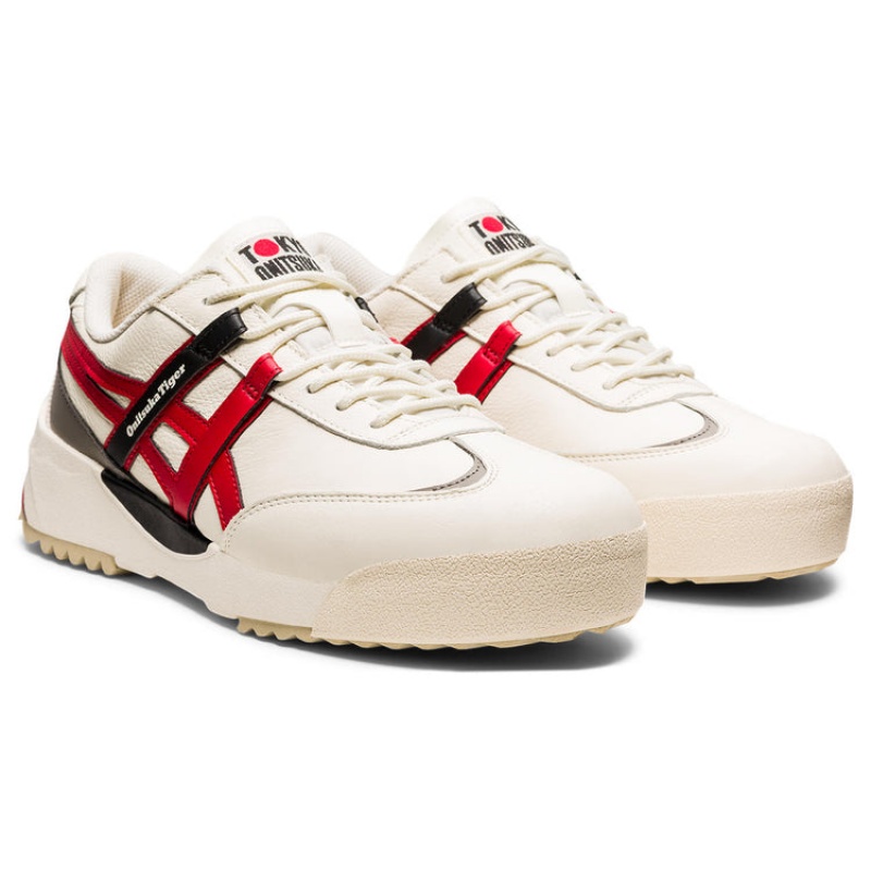 Cream / Red Men's Onitsuka Tiger Delegation Ex Online India | I9Z-5840