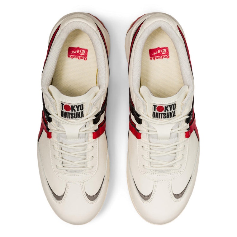 Cream / Red Men's Onitsuka Tiger Delegation Ex Online India | I9Z-5840