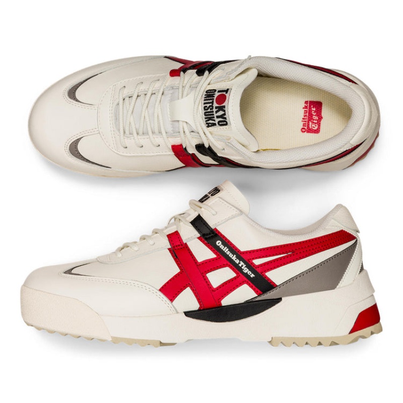 Cream / Red Men's Onitsuka Tiger Delegation Ex Online India | I9Z-5840