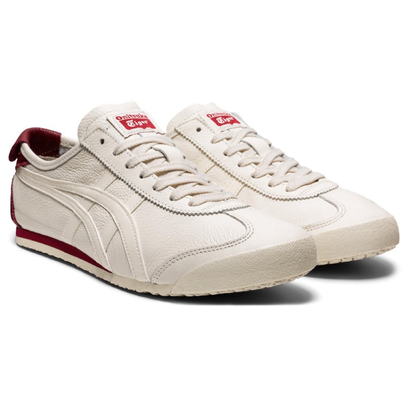 Cream / Red Men's Onitsuka Tiger Mexico 66 Online India | L3L-4999