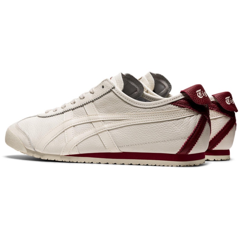 Cream / Red Men's Onitsuka Tiger Mexico 66 Online India | L3L-4999