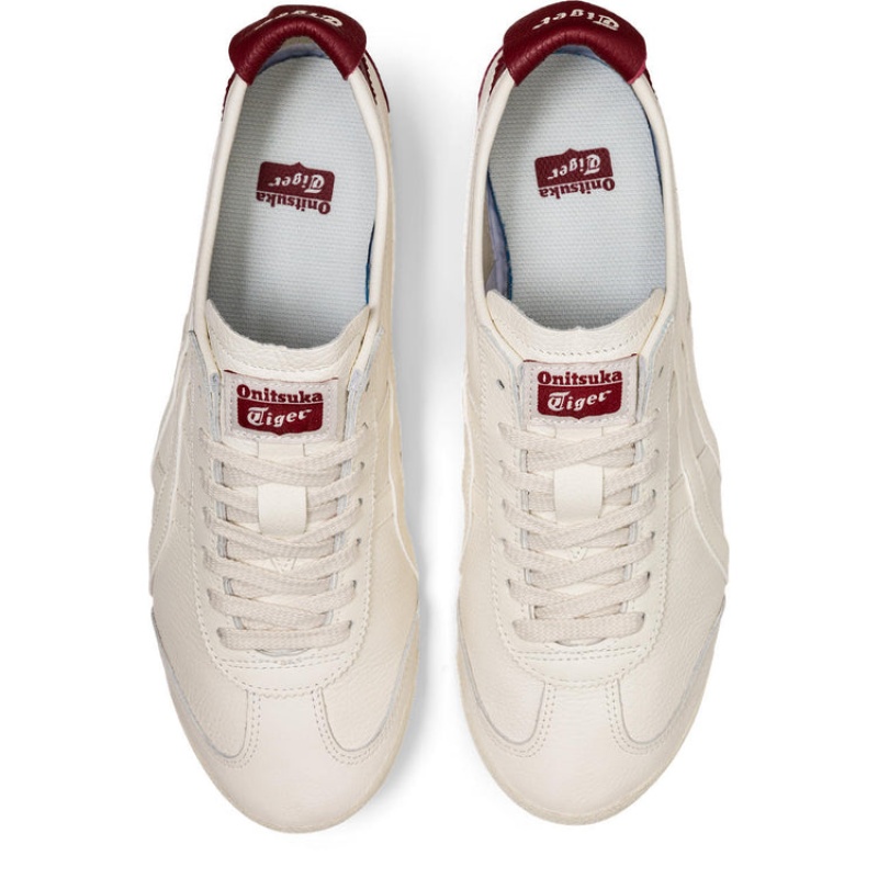 Cream / Red Men's Onitsuka Tiger Mexico 66 Online India | L3L-4999